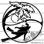 HOTDXF-0112 DIVER DXF FILE