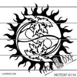 HOTDXF-0114-BEACH SUN DXF FILE