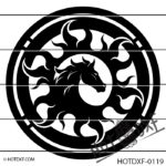 HOTDXF-0119 SUN HORSE DXF