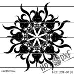 HOTDXF-0138 - HAUNTED SKULLS HALLOWEEN UNIQUE FLOWER SCARY HORROR DESIGN