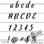 HOTDXF-0161 - ELLEY FONT TYPE LETTERS NUMBERS AND SYMBOLS FOR SIGNS AND DESIGNS