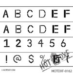 HOTDXF-0162 - BYZANTINE EMPIRE FONT TYPE LETTERS SYMBOLS AND NUMBERS FOR SIGNS AND DESIGNS