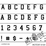HOTDXF-0164 - COLLEGE FONT TYPE LETTERS SYMBOLS AND NUMBERS FOR SIGNS AND DESIGNS