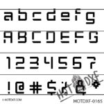 HOTDXF-0165 - GRAY CAT FONT TYPE LETTERS SYMBOLS AND NUMBERS FOR SIGNS AND DESIGNS